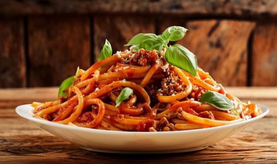 Hearty Meat Sauce with Delicious Pasta